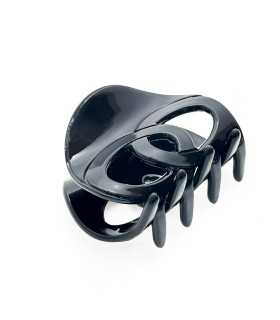 pince à cheveux - enlacée - barrette - gris - noir - paillette  - coiffure - grossiste - actuel diffusion