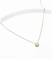 Collier fin zirconium - Acier inoxydable