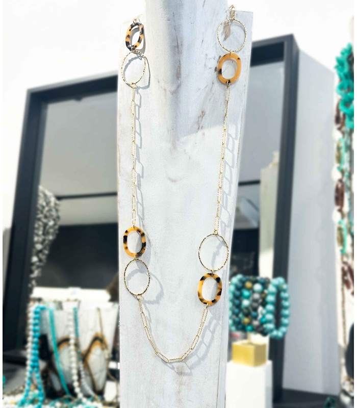 Long sautoir en acier inoxydable - Actuel Diffusion - Grossiste et créateur de bijoux 2025