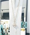 Sautoir pendentif coeur - Laiton