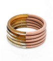Bracelet coloré 4725C en corne véritable