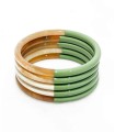 Bracelet coloré 7495C en corne véritable
