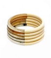 Bracelet coloré 7401C en corne véritable