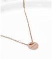 Collier avec gravure Forever - Laiton rosé