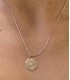 Collier - pendentif - rond - motif - circuit - petit prix - promo - grossiste