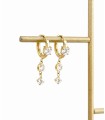 Mini créoles strass - Acier inoxydable 316L