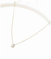 Collier fin zirconium forme goutte - Acier inoxydable