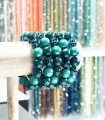 Bracelet résine 14 mm - Modèle couleur bleu canard et léopard