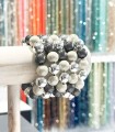 Bracelet résine 14 mm - Modèle couleur Gris, blanc nacré et argent