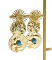 Boucles d'oreilles texturées - Laiton