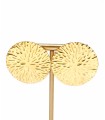 Boucles d'oreilles bouclier martelé - Acier inoxydable 316L