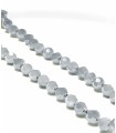 Sautoir long couleur gris