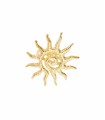 Bague Soleil effet martelé - Acier inoxydable