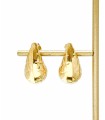 Boucles d'oreilles gouttes à carreaux - Acier inoxydable 316L