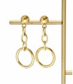 Boucles d'oreilles longues anneaux - Acier inoxydable 316L