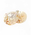 Lot de 2 pendentifs ronds - Effet perles nacrées