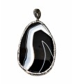 Pendentif effet marbre - Avec zircons
