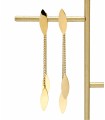 Boucles d'oreilles pétale pendante - Acier inoxydable 316L