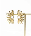Boucles d'oreilles soleil et nacre - Acier inoxydable 316L