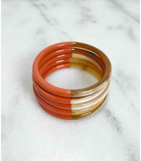 Bracelet Saumon en corne véritable