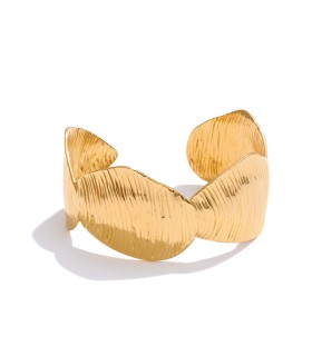 Bracelet Manchette Doré – Acier inoxydable 316L