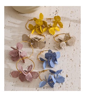 Boucles d'oreilles fleurs - Actuel Diffusion - Grossiste bijoux