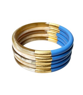 Bracelet coloré en corne véritable - Actuel Diffusion