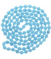 Collier Perles Naturelles - Quartz éponge bleu