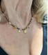 Collier Pierres Naturelles - Acier Inoxydable 316L
