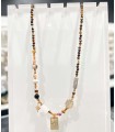 Collier Pierres Naturelles - Acier Inoxydable 316L