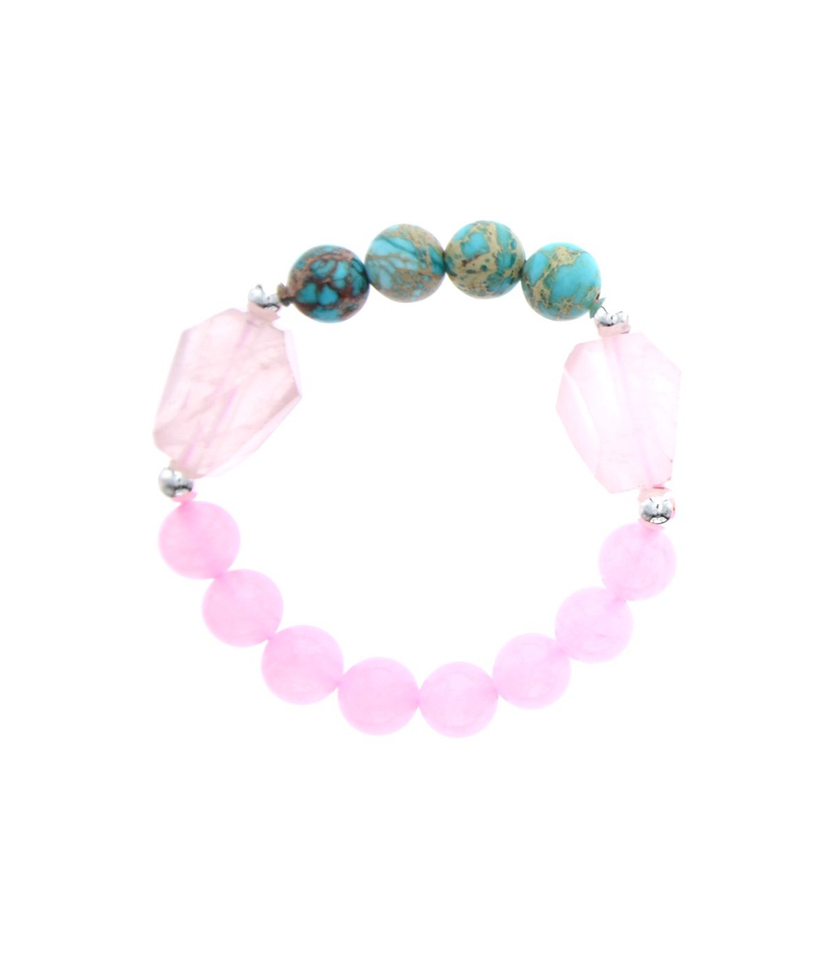 Bracelet perles rose adulte : Deguise-toi, achat de Accessoires