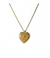 Collier Court Ajustable Coeur Strass