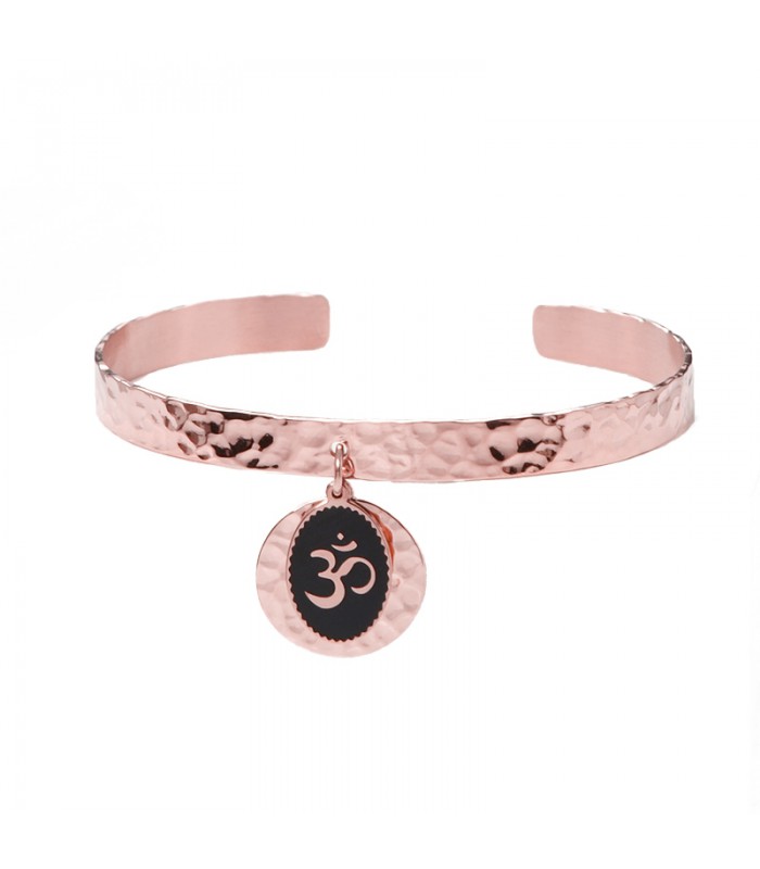 Jonc Ouvert Ajustable Acier Chirurgical 316L - Ohm Rose