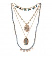 Collier Long Ajustable Sautoir 4 Brins