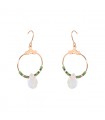 Boucles d'oreilles Perles et Goutte Translucide