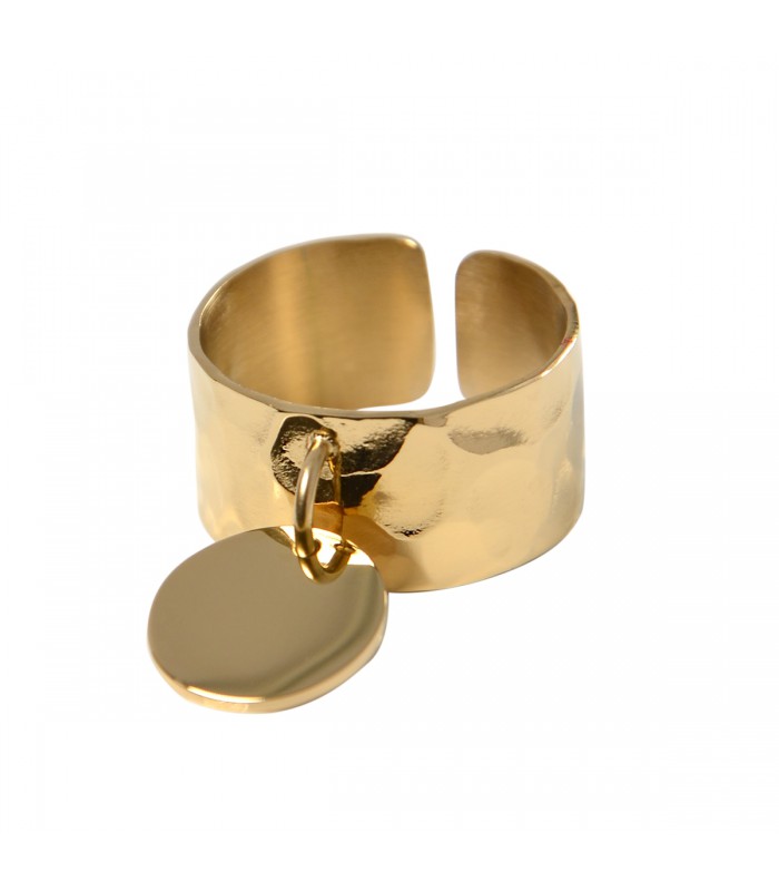 Tata Gisèle Piercing Anneau Nez En Acier Chirurgical 316L Et Cristal - Créole Anneau Avec Balle Captive Et Cristal Clair Incrusté - Acier Or Rosé