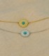 Bracelet Ajustable Acier Chirurgical 316L - Pièce Étoile avec Turquoise