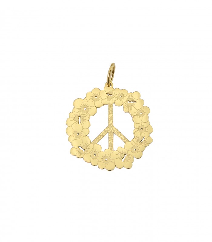 Pampille - Peace Hibiscus - Acier Chirurgical 316L