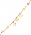 Bracelet maille fine avec breloques étoiles scintillantes - Acier Chirurgical 316L