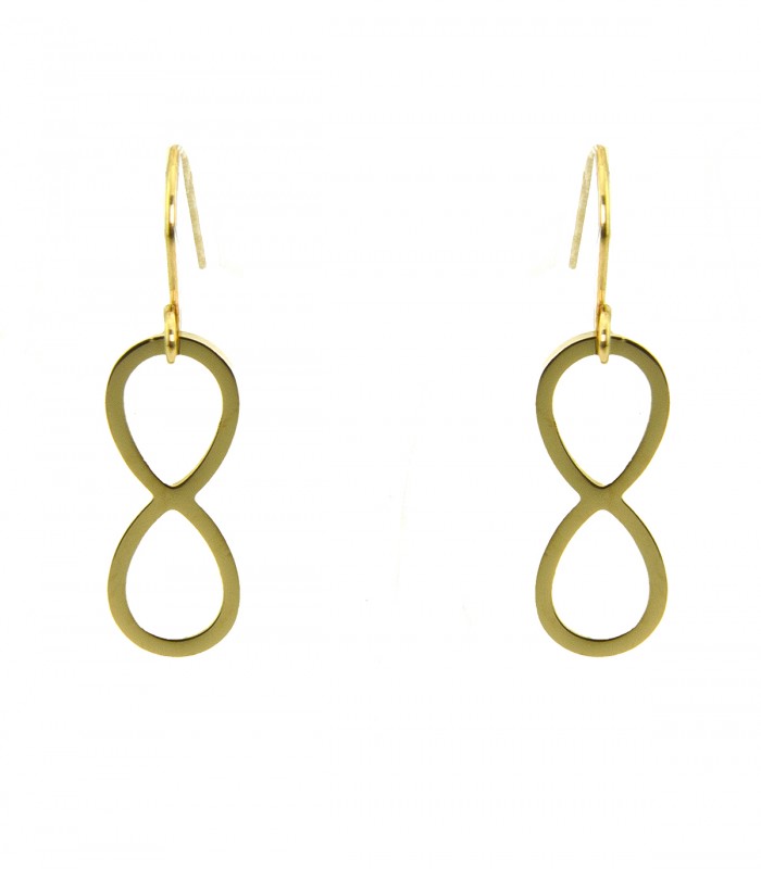 Boucles d'oreilles avec signe infini - Acier Chirurgical 316L
